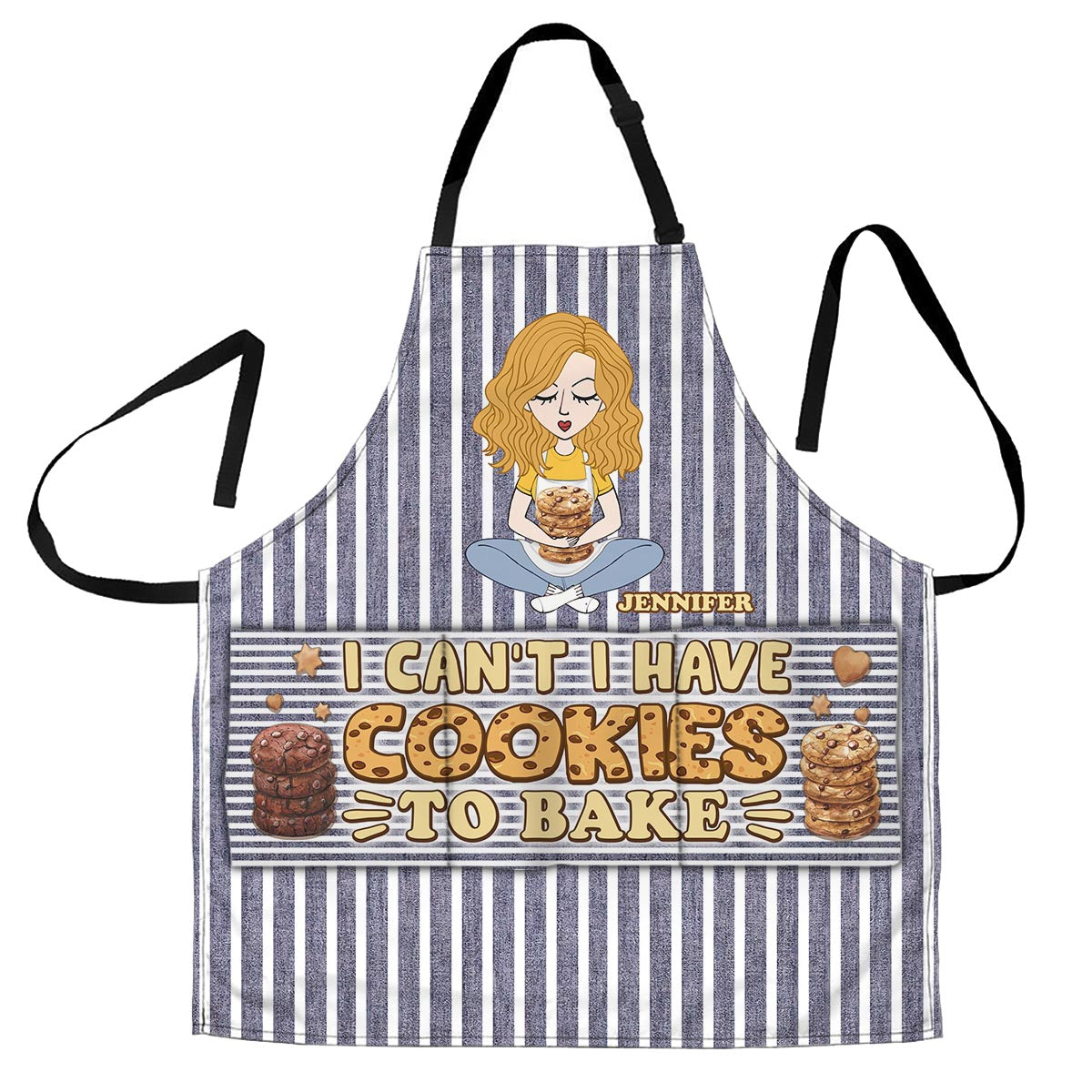 I Can't I Have Cookies To Bake - Personalized Baking Apron