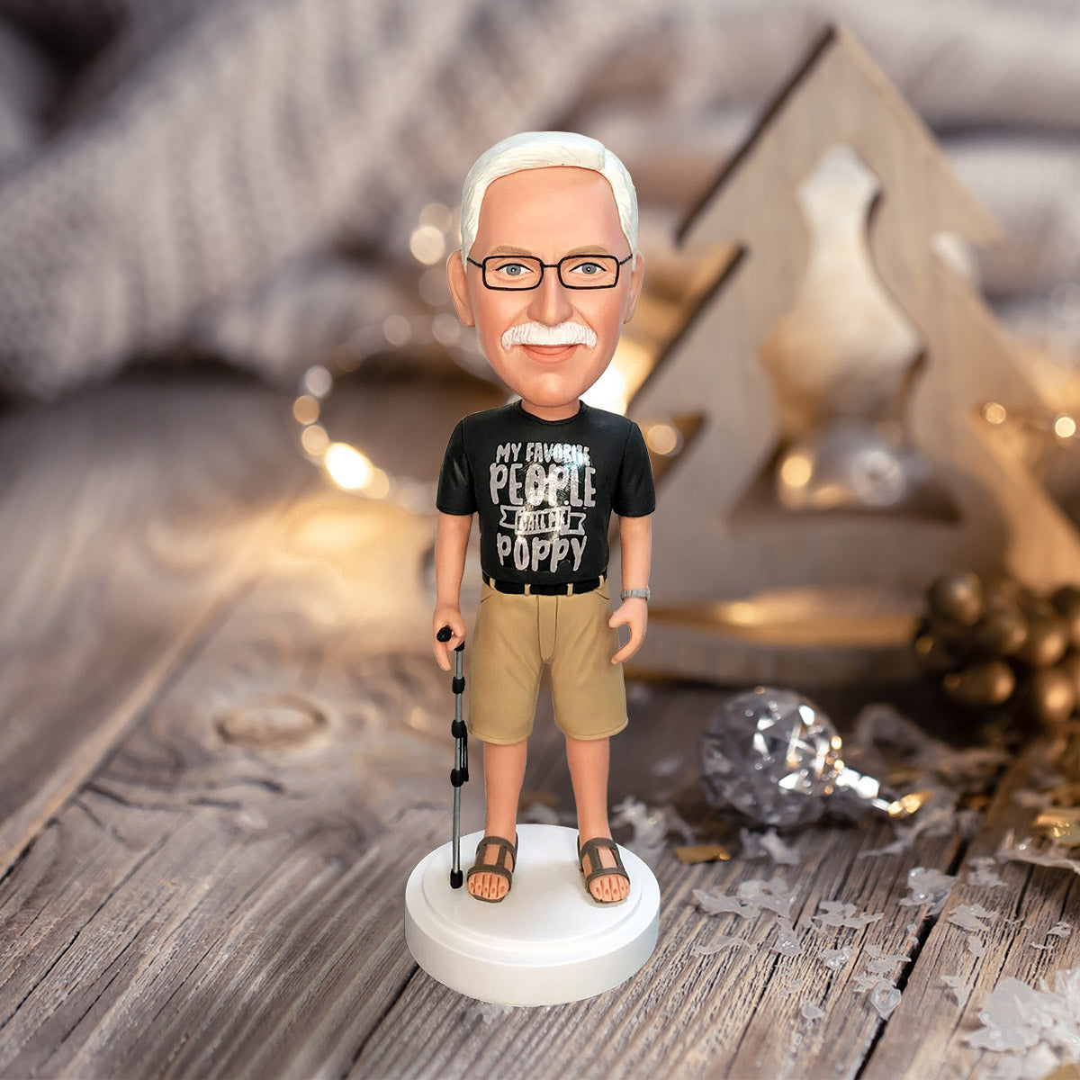 Custom Figure - Personalized Grandpa Bobblehead