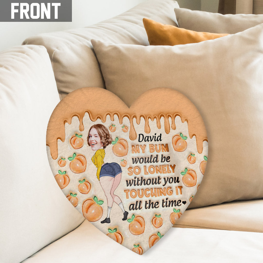 Mein Po ist einsam ohne dich – personalisiertes Kissen in Pärchenform