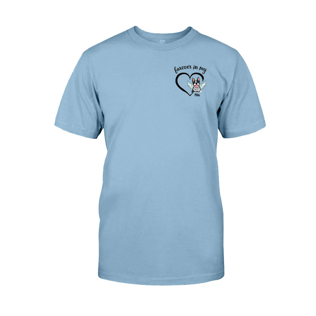 Für immer in meinem Herzen – Personalisiertes Hunde-T-Shirt und Hoodie