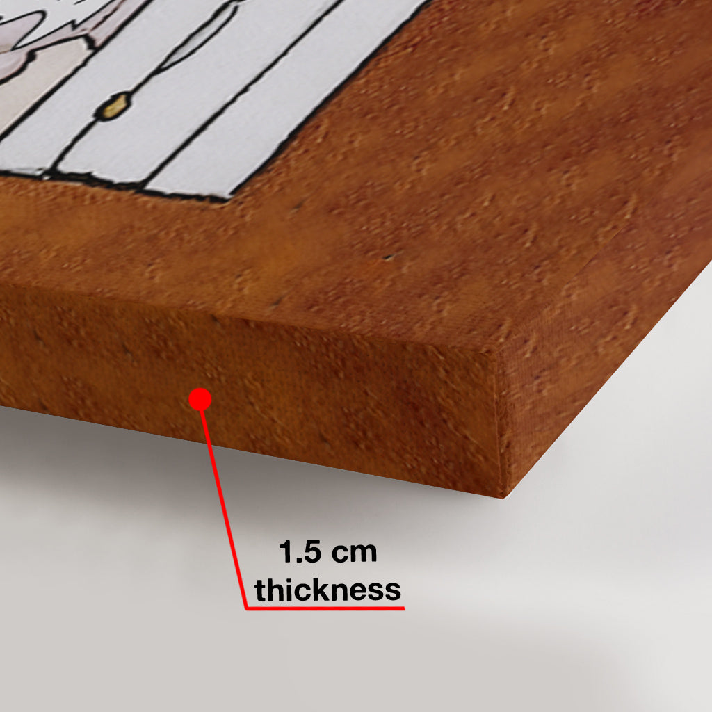 Lesetracker für die vier Jahreszeiten – Personalisierte Buchleinwand und Poster