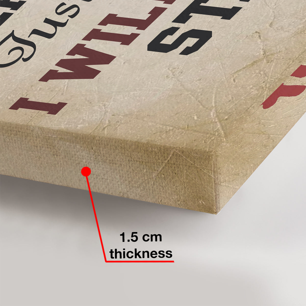 Ich bin immer für dich da – Personalisierte Baseball-Leinwand und Poster