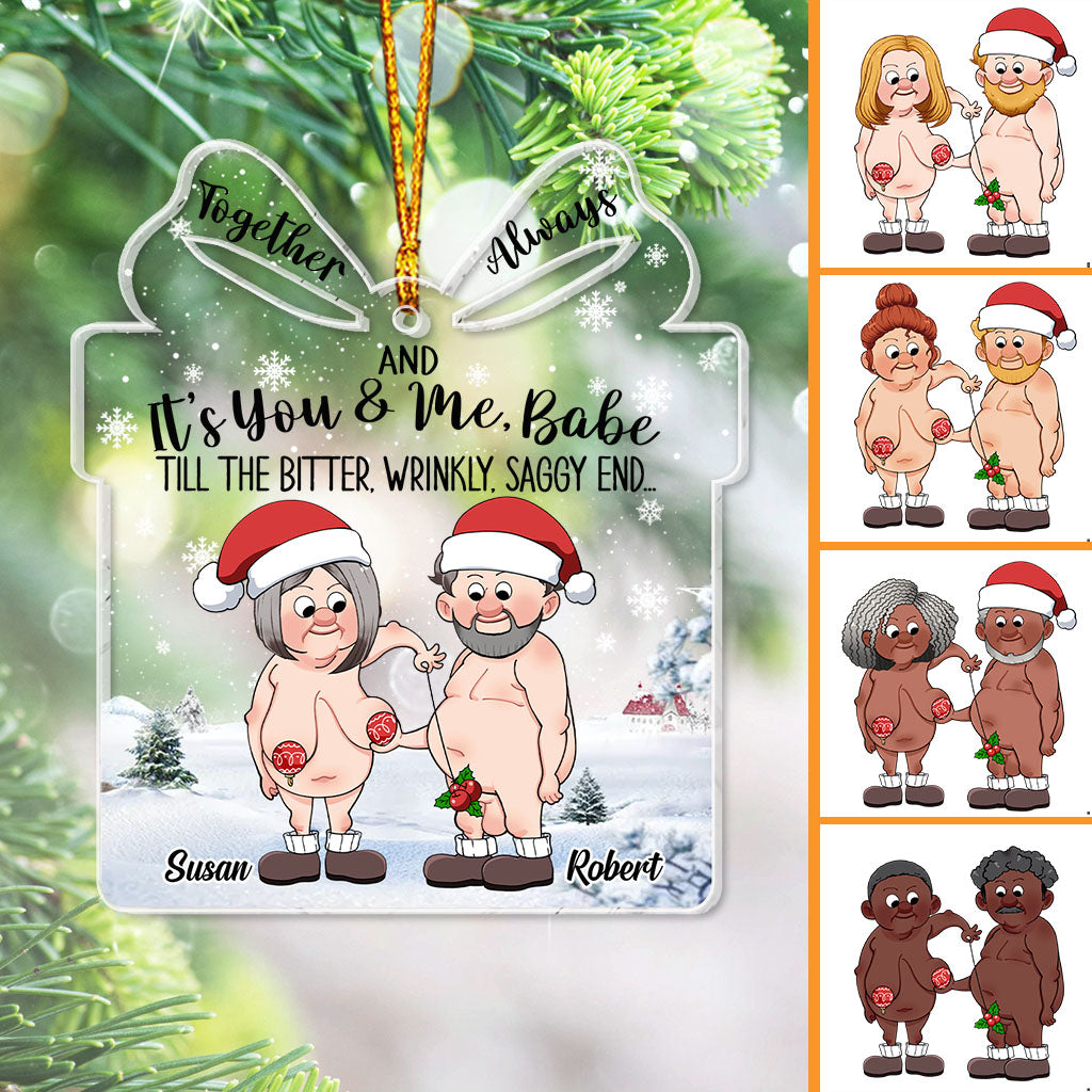 Für immer und ewig – Personalisierter transparenter Anhänger für Ehepaare