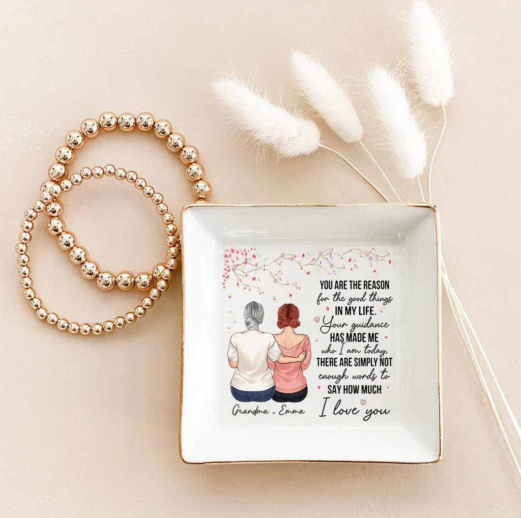 Du bist der Grund – Geschenk für Mama, Oma – Personalisierte Schmuckschale