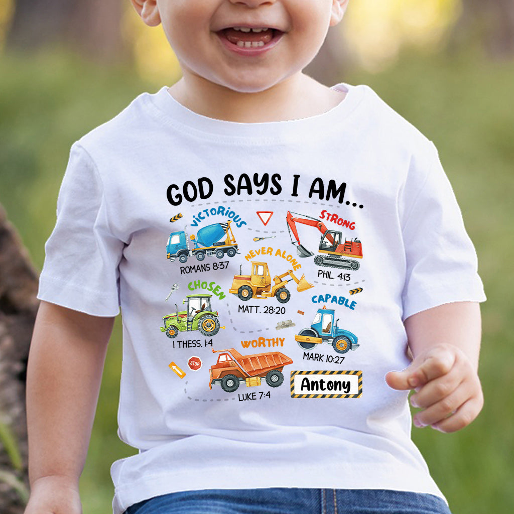 Gott sagt, ich bin es – personalisiertes Kinder-T-Shirt