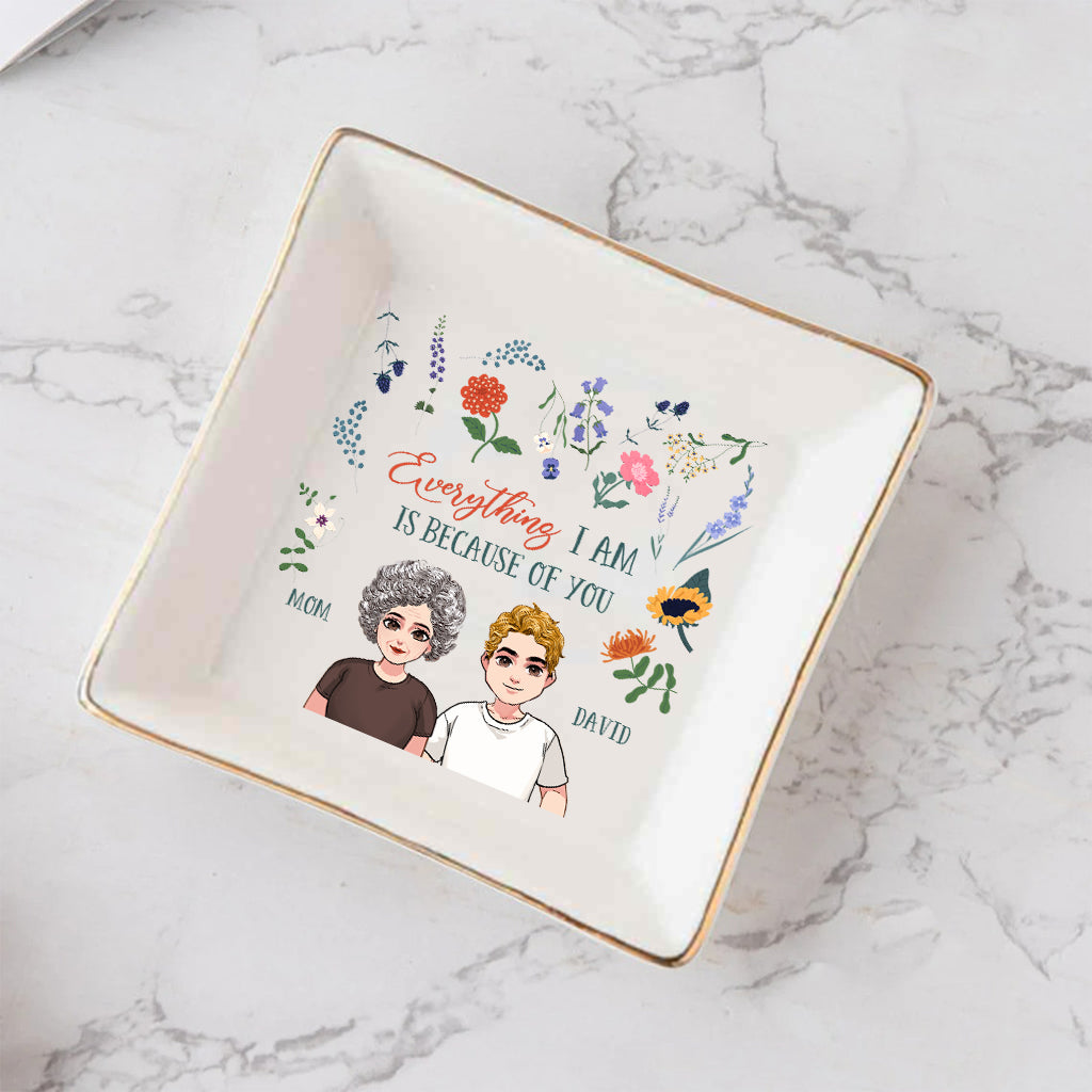 Alles, was ich bin – Geschenk für Mama, Oma, Tochter, Sohn, Enkelin, Enkel – Personalisierte Schmuckschale
