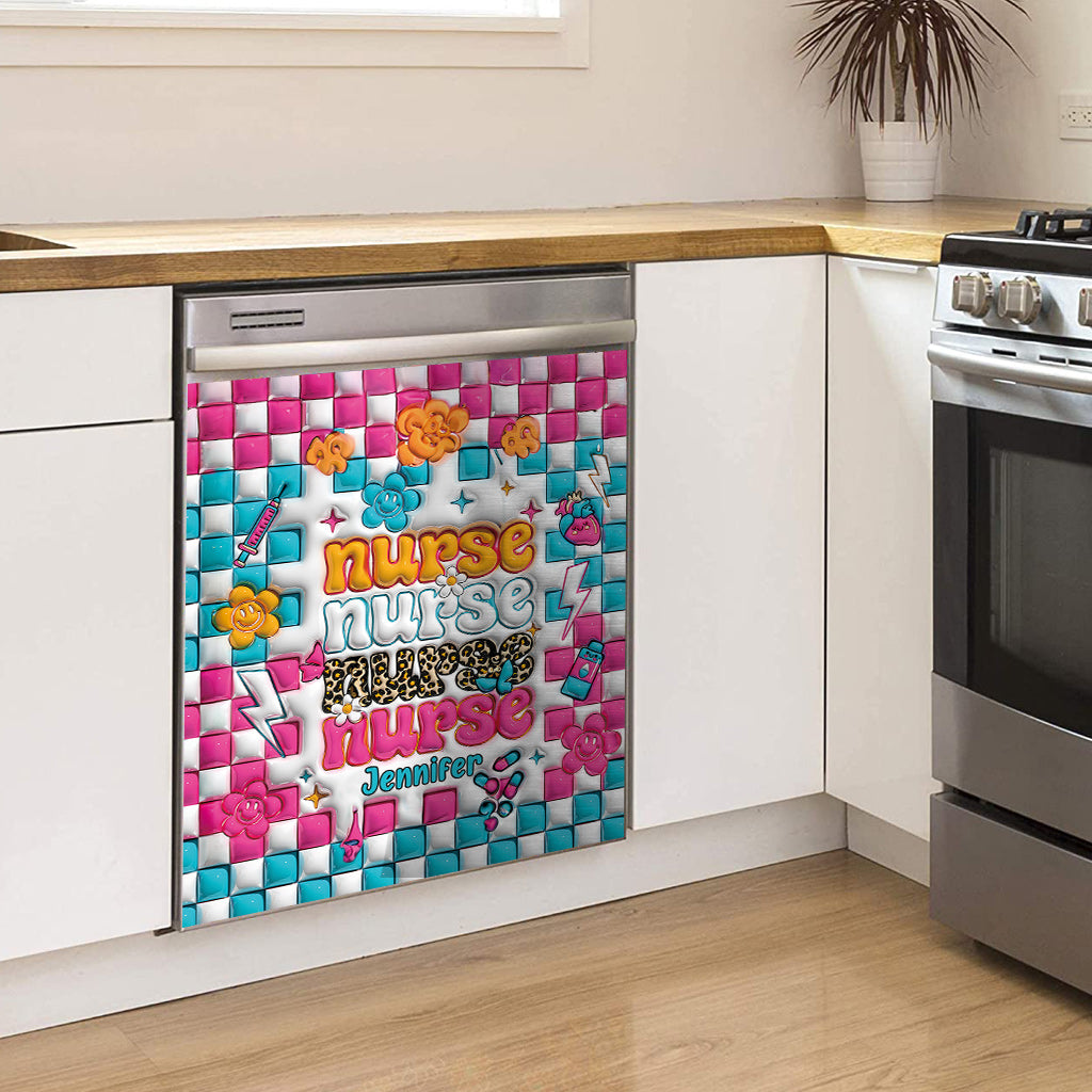 Nurse Life – Personalisierter Geschirrspülerdeckel für Pflegekräfte