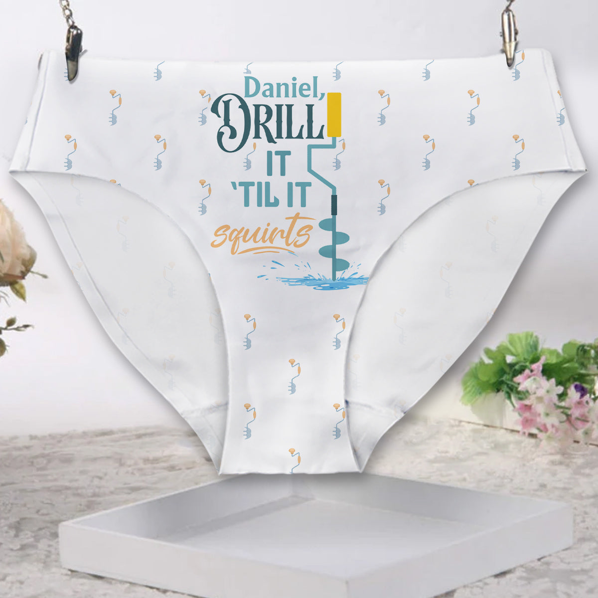Drill Till It Squirt - Personalisierte Angel-Damen-Slips