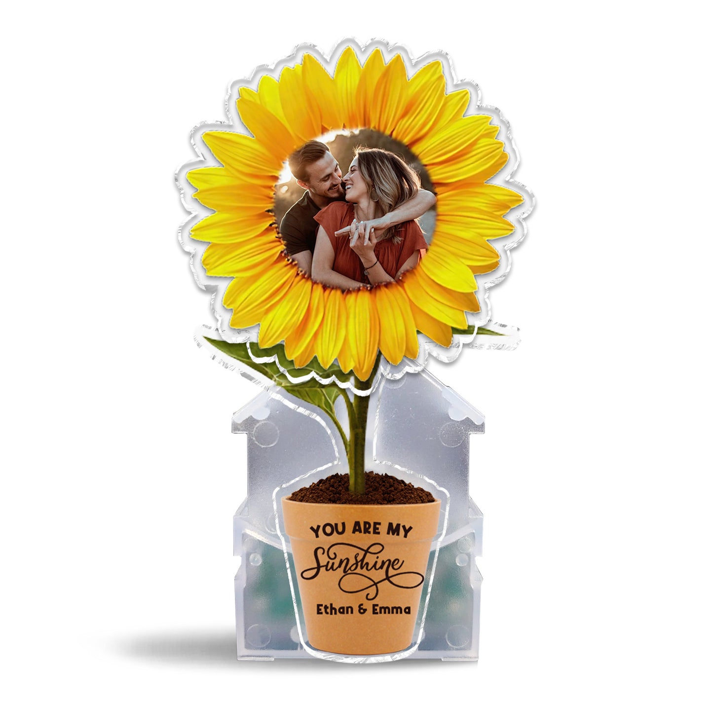 Du bist mein Sonnenschein – Geschenk für Ehemann, Ehefrau, Freund, Freundin, Mutter, Oma – Personalisierter Shaker