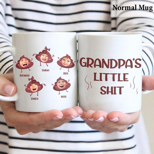 Daddy's Little Shit - Gift for dad, grandpa, mom, uncle, aunt, grandma - Personalized Mug