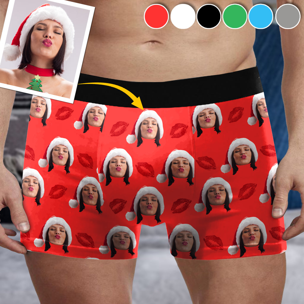 Custom Photo Men's Boxer - gift for husband, boyfriend - Personalized Men’s Boxer Briefs