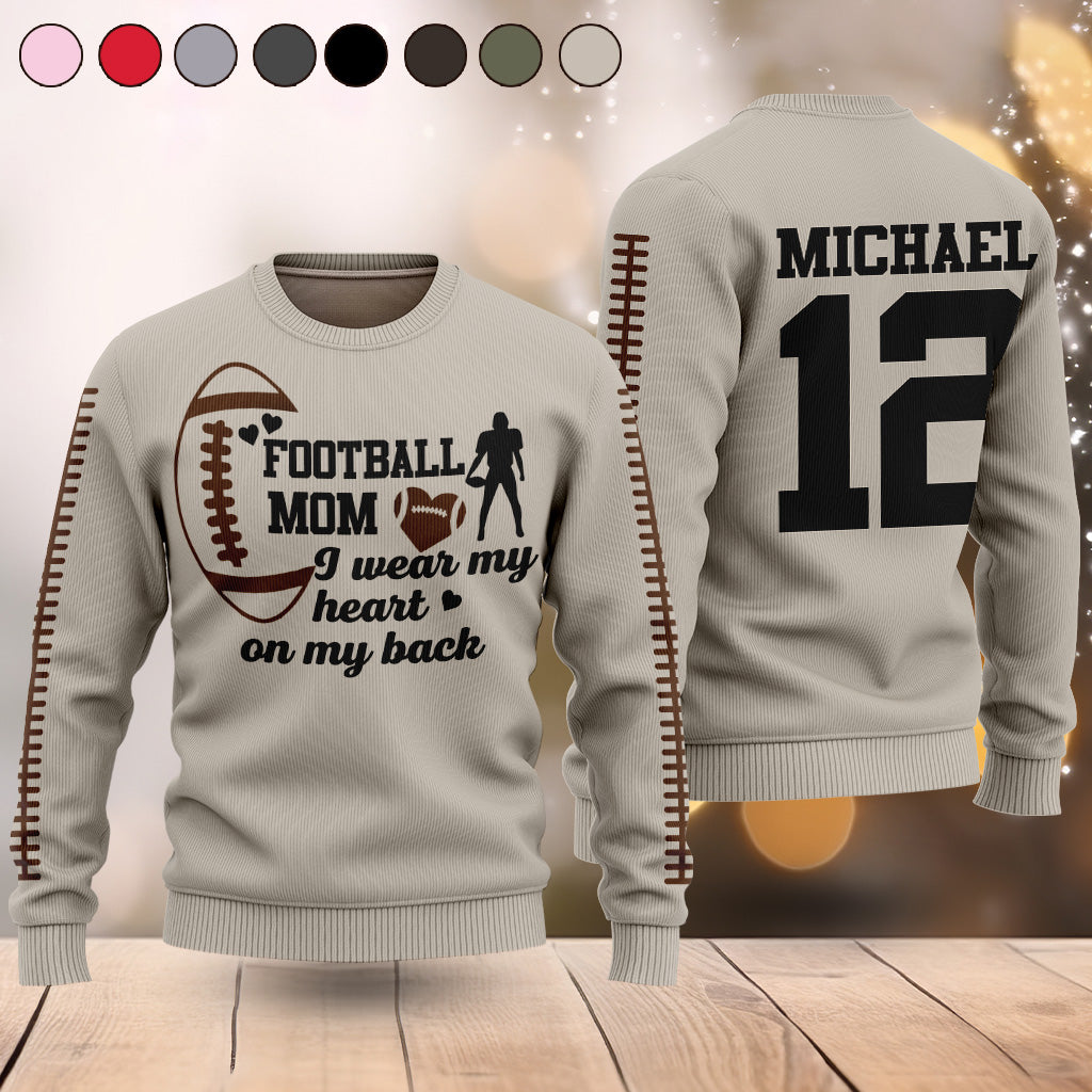 Fußballmama – Personalisierter Fußball-Pullover