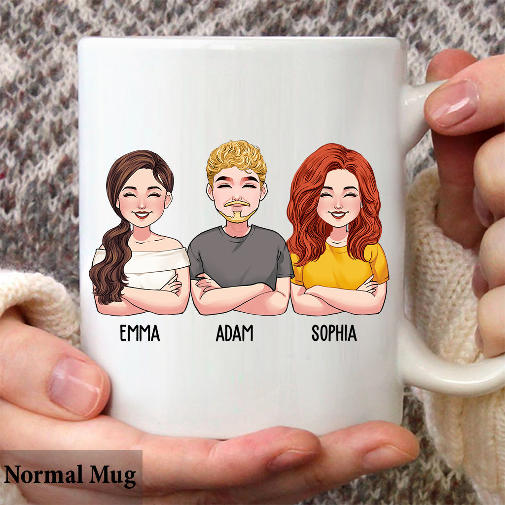 Kollegen wie du sind schwieriger – personalisierte Tasse für Kollegen