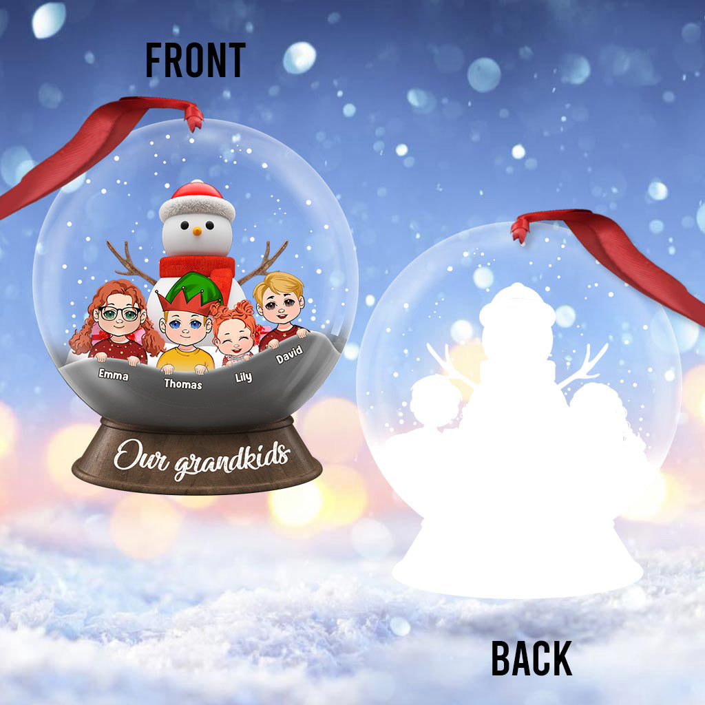 Our Grandkids - Personalized Grandma Transparent Ornament