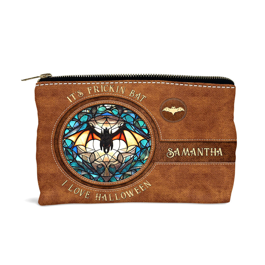 It's Frickin' Bat I Love Halloween - Personalized Witch Pouch