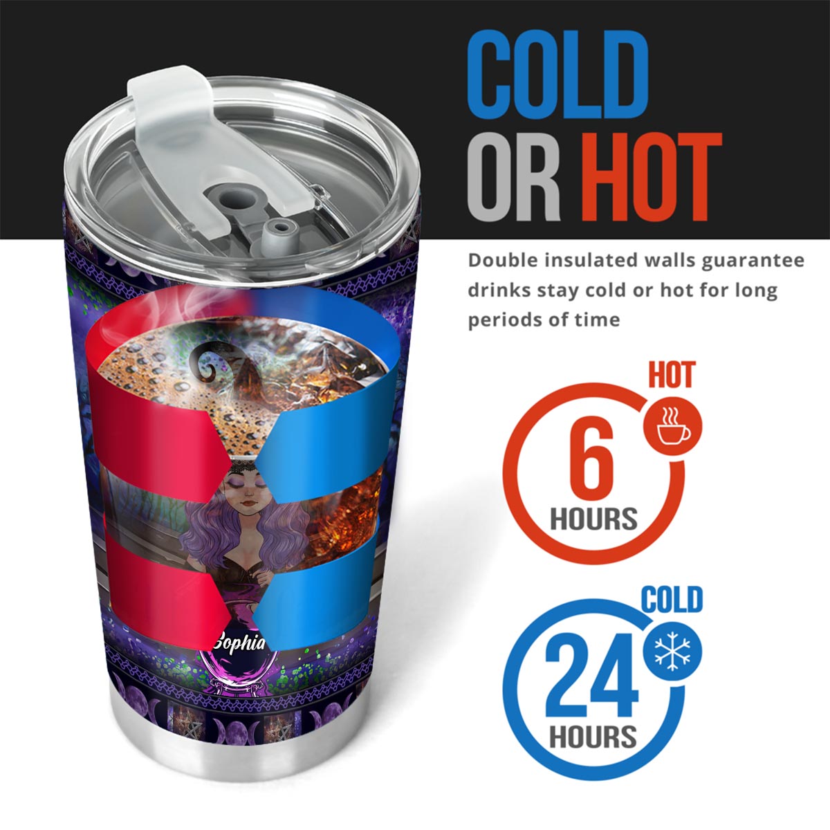 Meine Kristallkugel sagt, du redest nur Blödsinn – personalisierter Hexenbecher