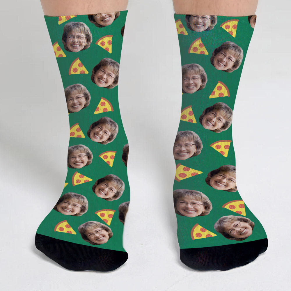 Funny Icon Pattern - Personalized Grandma Socks