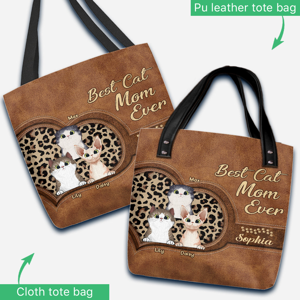 Important Cat Mom Stuff - Personalized Cat Tote Bag