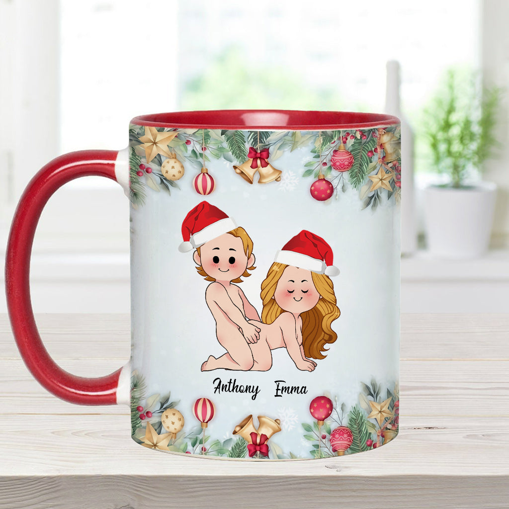 Weihnachten naht – Personalisierte Tasse für Paare