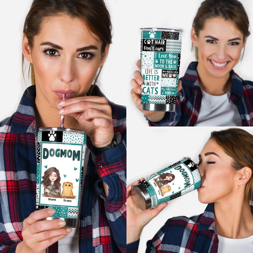 Hundemama – Geschenk für Katzenliebhaber – Personalisierter Becher