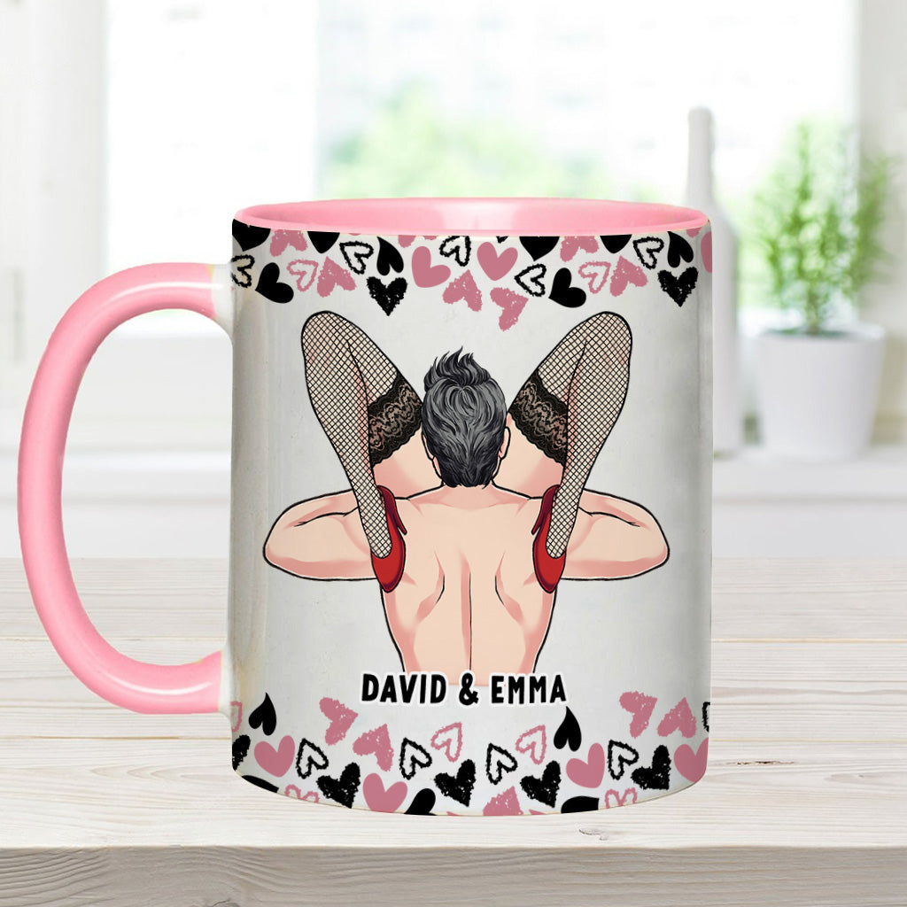 „Ich liebe dein Gesicht“ – personalisierte Tasse für Paare