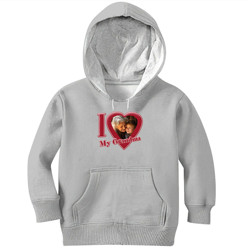Ich liebe meine Oma/Nana/Mama... - Personalisiertes Oma-T-Shirt und Hoodie