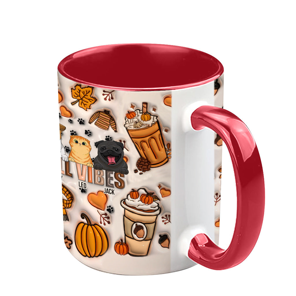 Herbststimmung – Geschenk für Hundeliebhaber – Personalisierte Tasse