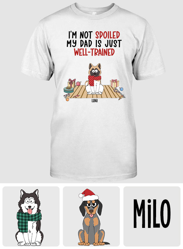 Gut erzogene Mama/Papa ​​– Personalisiertes Hunde-T-Shirt und Hoodie