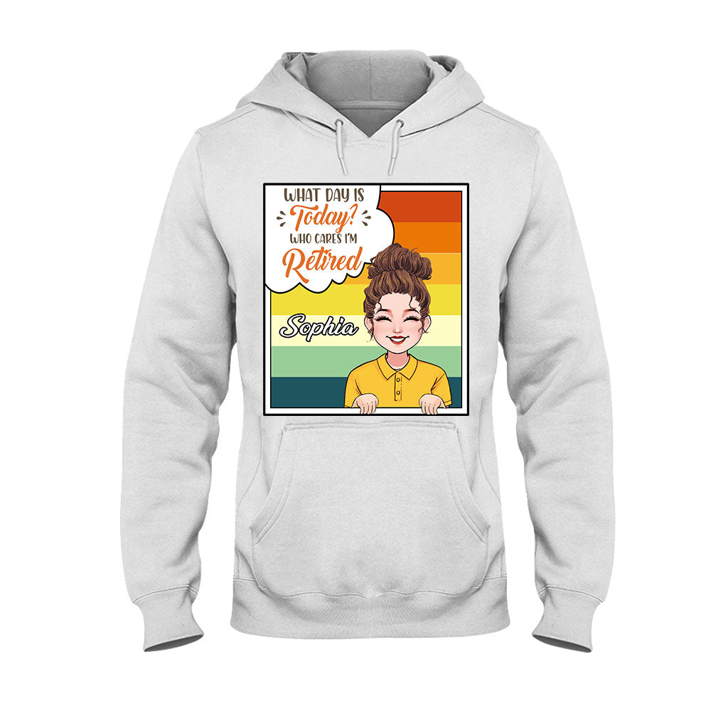 Welcher Tag ist heute? - Personalisiertes T-Shirt und Hoodie für Rentner