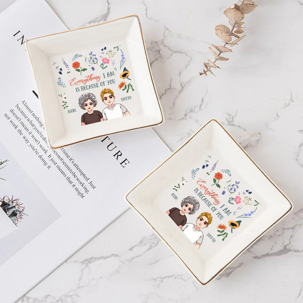 Alles, was ich bin – Geschenk für Mama, Oma, Tochter, Sohn, Enkelin, Enkel – Personalisierte Schmuckschale