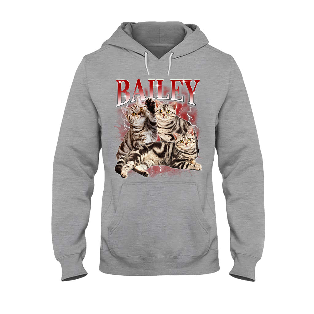 Individuell gestaltetes Bootleg-Rap-T-Shirt – Geschenk für Hunde- und Katzenliebhaber – Personalisiertes T-Shirt und Hoodie