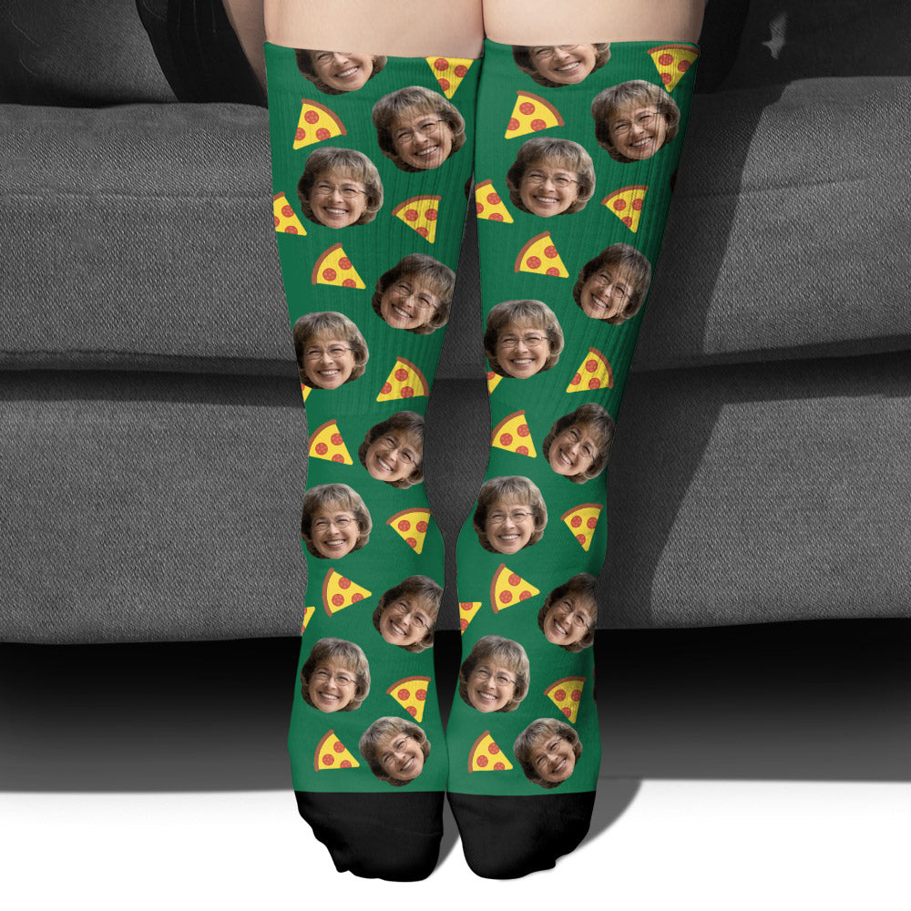 Funny Icon Pattern - Personalized Grandma Socks