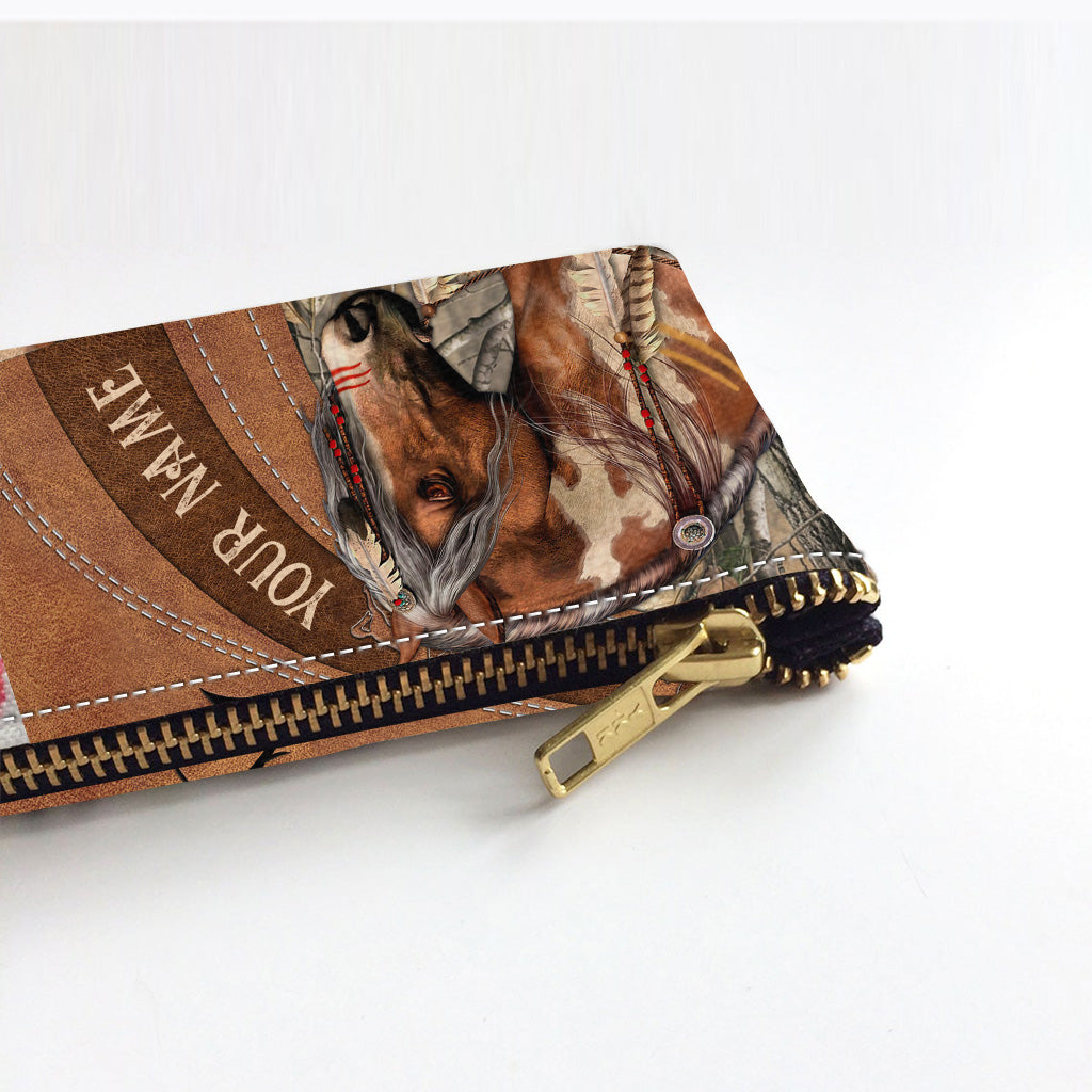 Pferdeliebhaber-Etui – Personalisierte Pferde-Tasche