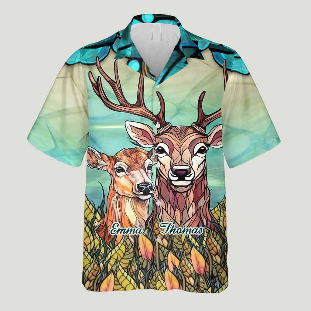 Du und ich, wir schaffen das – personalisiertes Jagd-Hawaiihemd