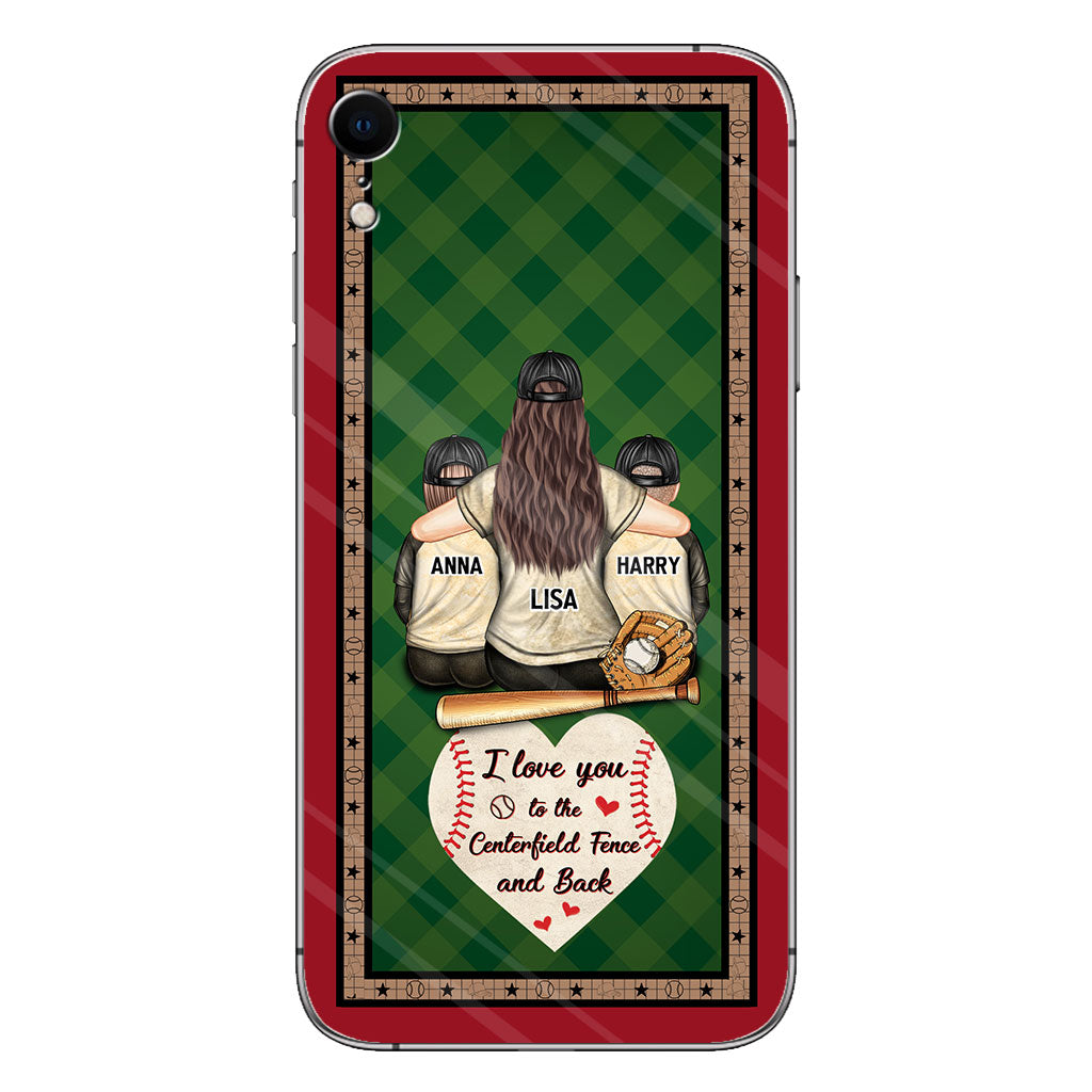 My Heart Is On That Field - Personalized Baseball Clear Phone Case