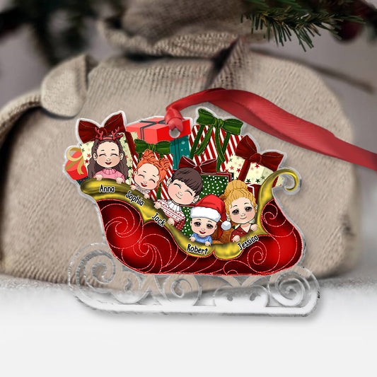 Our Grandkids - Personalized Grandma Transparent Ornament