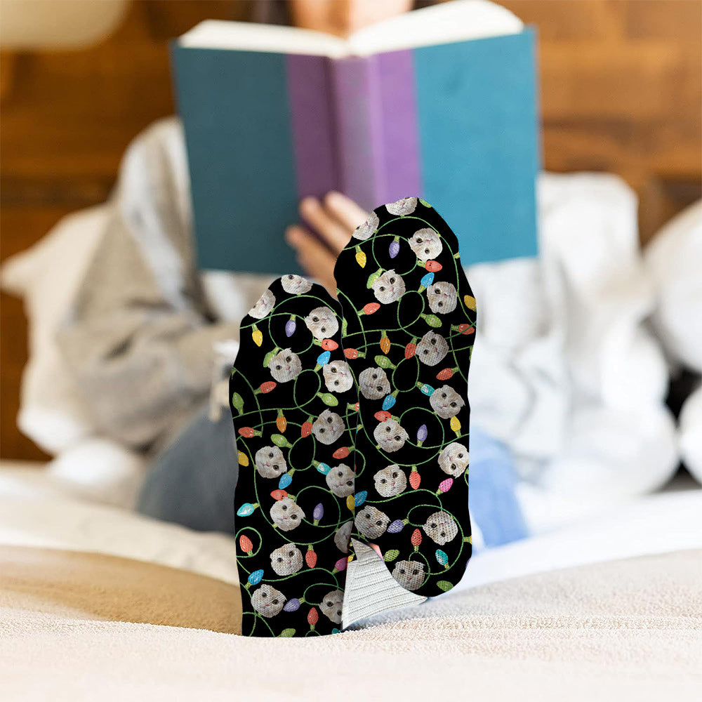 Frohe Weihnachten – personalisierte Katzensocken