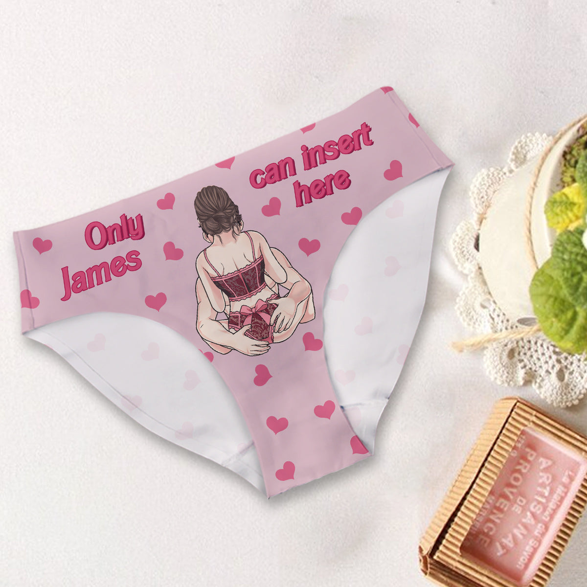 Nur Sie können hier einfügen – Personalisierte Damen-Pärchenslips