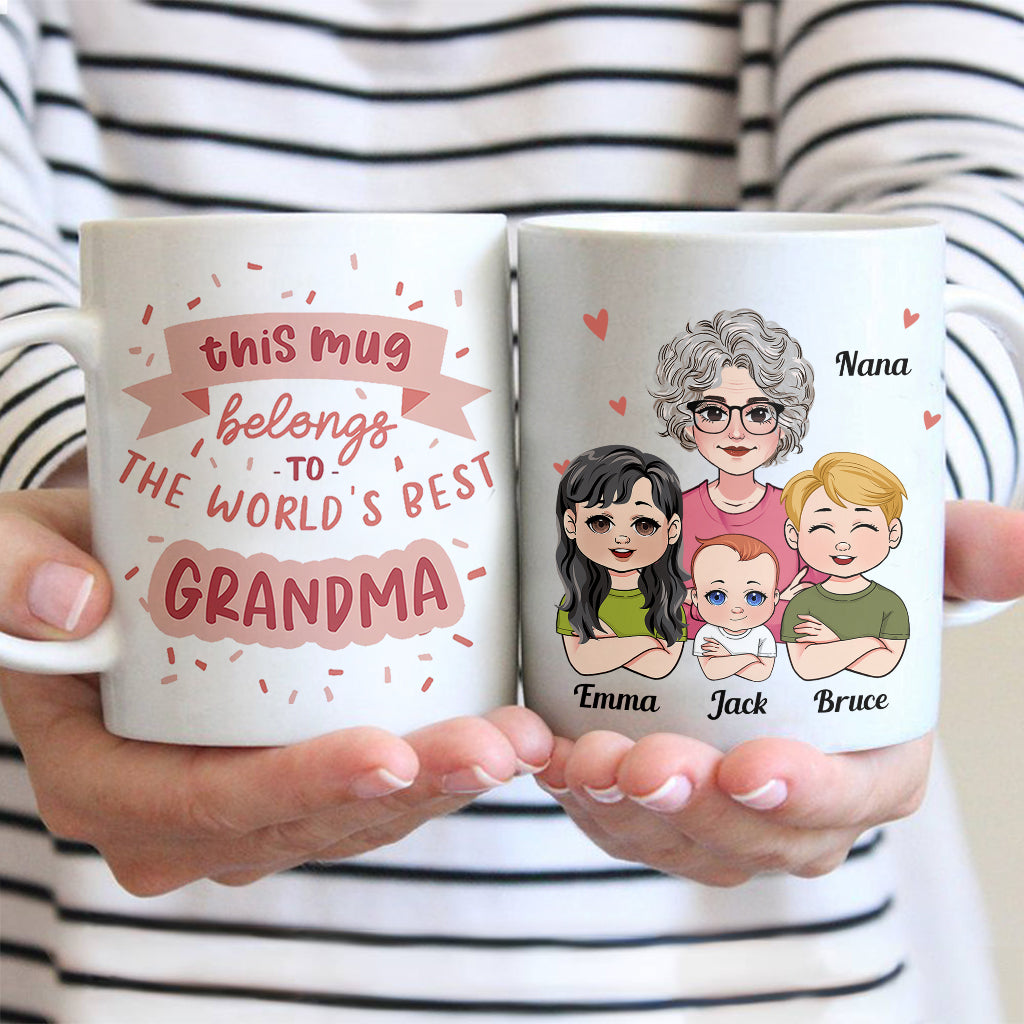 Diese Tasse gehört der besten Oma – personalisierte Oma-Tasse