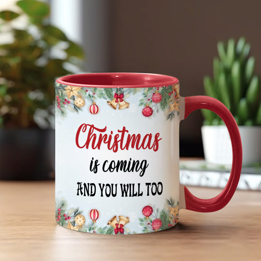 Weihnachten naht – Personalisierte Tasse für Paare