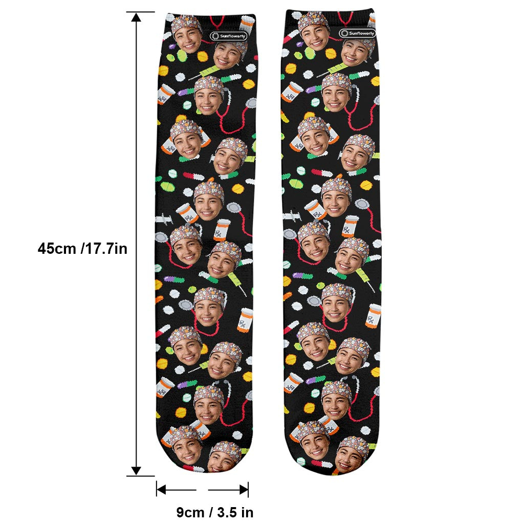 Ich liebe es, wenn Menschen sediert sind – personalisierte Krankenschwestersocken