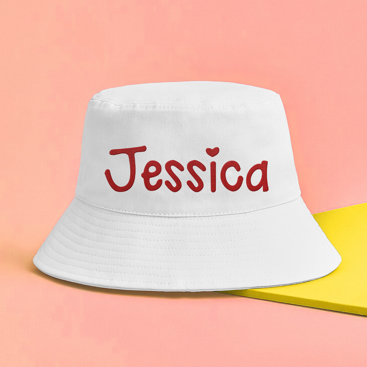 Personalisierter Bucket Hat mit Stickerei – individueller Name für die beste Freundin