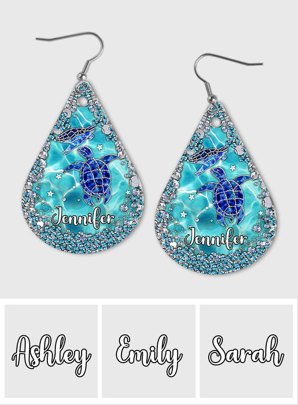 Liebe Schildkröten – Personalisierte Schildkröten-Ohrringe