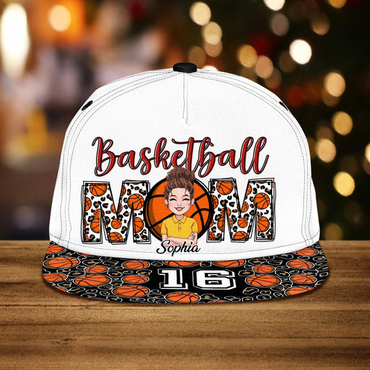 Basketball Mom – Personalisierte Basketball-Snapback-Kappe