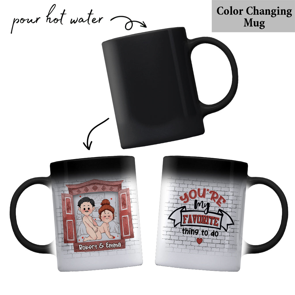 Du bist mein Liebling – Personalisierte Tasse für Paare