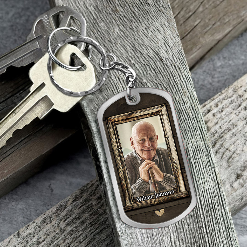You're Always By My Side - Personalized Memorial Stainless Steel Keychain