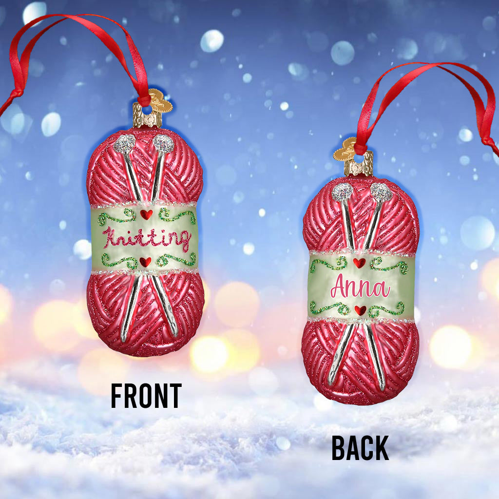 Strickbegeisterte – Strickgeschenk für Mama, Freundin, Ehefrau, Oma – Personalisierter Schmuck