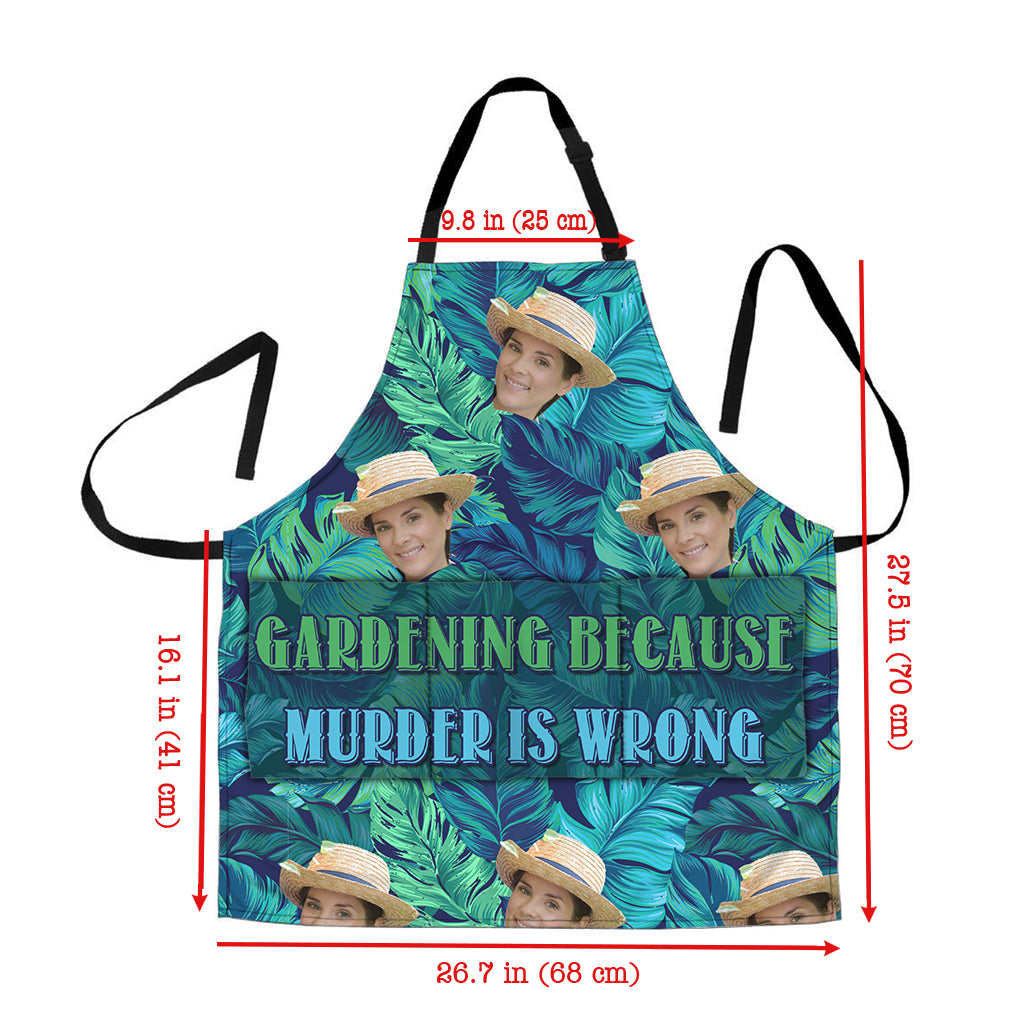 Und ab in den Garten – Gartengeschenk für Mama, Papa, Oma, ihn, sie, Ehefrau, Ehemann, Freundin, Freund – Personalisierte Schürze