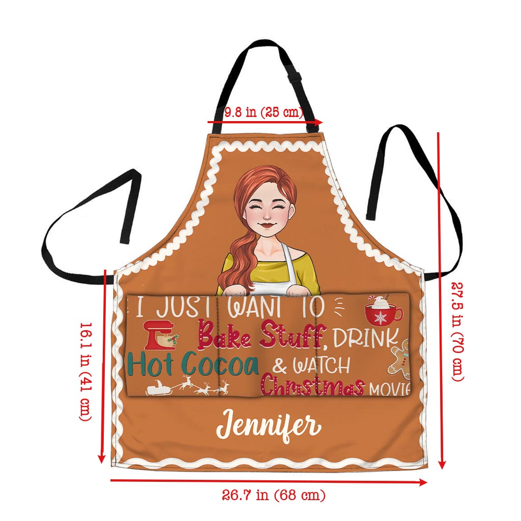 I Just Want To Bake Stuff - Personalized Baking Apron