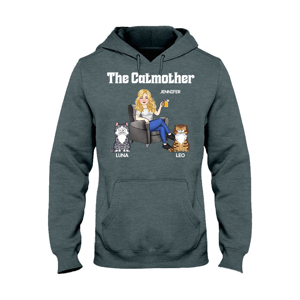 Die Katzenmutter – Personalisiertes Katzen-T-Shirt und Hoodie